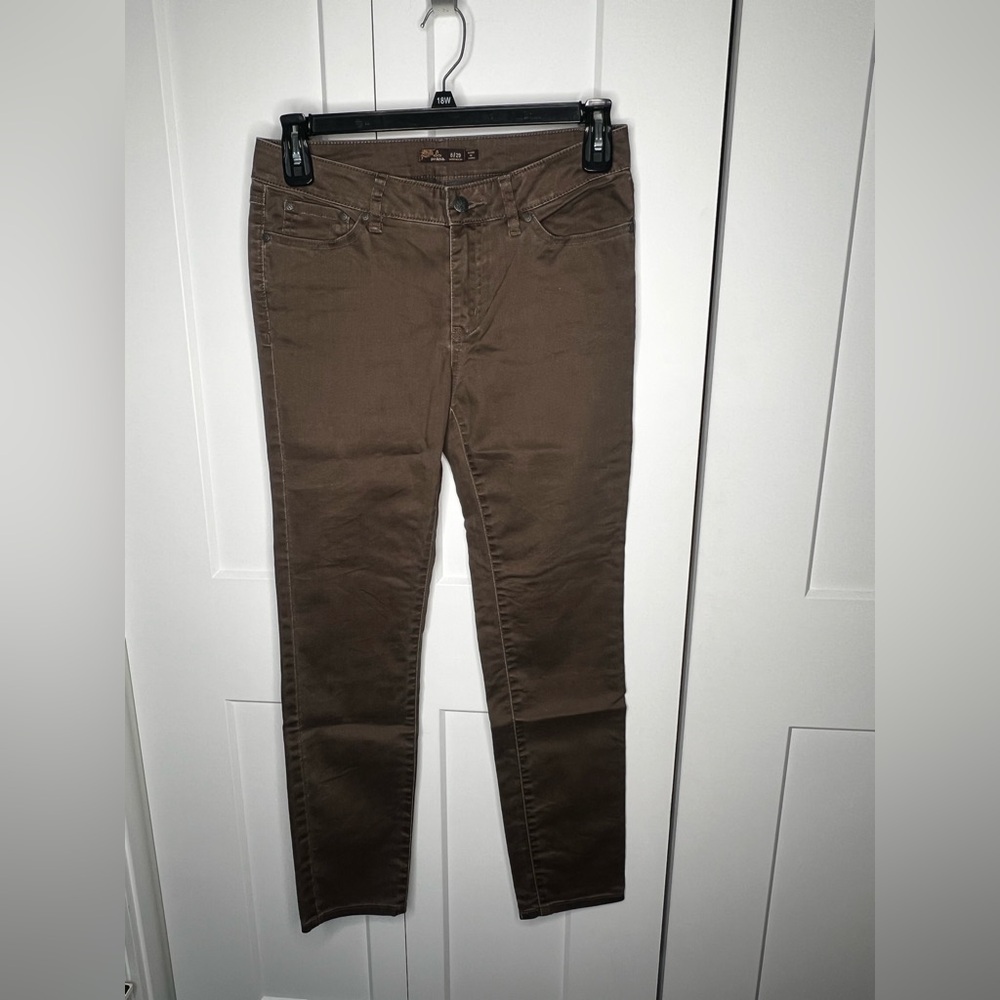 prAna Brown Short Inseam 29" Casual Straight Leg Pants Women's Size 8